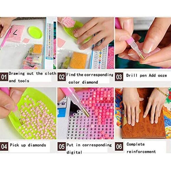 Diamond Painting Kits - Cow Diamond Art for Adults Kids Beginners 5D Art Kits - Picture 3 of 8